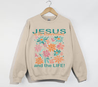 Load image into Gallery viewer, Jesus Is The Resurrection And The Life - Christian Sweatshirt
