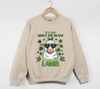 Load image into Gallery viewer, It&#39;s Not About The Bunny, It&#39;s About The Lamb - Christian Sweatshirt
