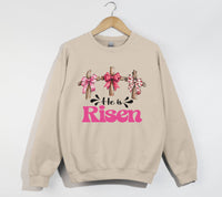 Load image into Gallery viewer, He Is Risen - Christian Sweatshirt
