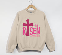 Load image into Gallery viewer, He Is Risen - Christian Sweatshirt
