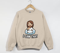 Load image into Gallery viewer, Jesus I Saw That - Funny Christian Sweatshirt
