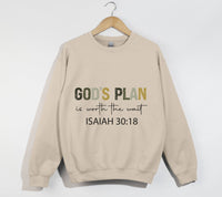 Load image into Gallery viewer, God&#39;s Plan Is Worth The Wait - Christian Sweatshirt
