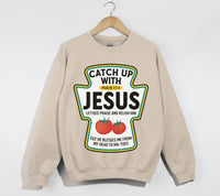 Load image into Gallery viewer, Catch Up With Jesus - Christian Sweatshirt

