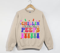 Load image into Gallery viewer, Chillin&#39; With My Peeps - Easter Christian Sweatshirt

