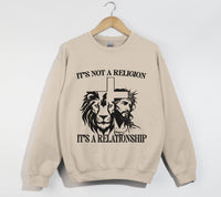 Load image into Gallery viewer, It&#39;s Not A Religion, It&#39;s A Relationship - Christian Sweatshirt
