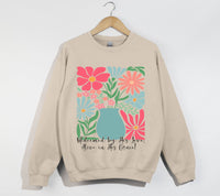 Load image into Gallery viewer, Redeemed By His Love, Alive In His Grace - Christian Sweatshirt