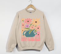 Load image into Gallery viewer, Because He Lives, We Can Face Tomorrow - Christian Easter Sweatshirt