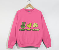 Load image into Gallery viewer, Peace, Love And Blessed - Christian Sweatshirt
