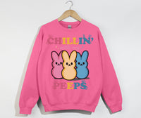 Load image into Gallery viewer, Chillin&#39; With My Peeps - Easter Christian Sweatshirt
