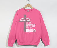 Load image into Gallery viewer, By His Wounds We Are Healed - Christian Sweatshirt
