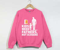 Load image into Gallery viewer, Kids Need Fathers, Not Screens - Sweatshirt

