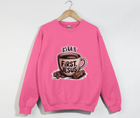 Load image into Gallery viewer, But First, Jesus - Christian Sweatshirt