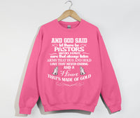 Load image into Gallery viewer, And God Said, Let There Be Pastors - Christian Sweatshirt
