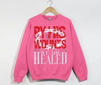 Load image into Gallery viewer, By His Wounds We Are Healed - Christian Sweatshirt