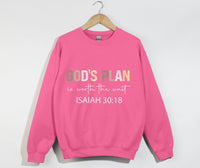 Load image into Gallery viewer, God&#39;s Plan Is Worth The Wait - Christian Sweatshirt
