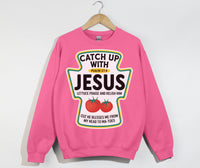 Load image into Gallery viewer, Catch Up With Jesus - Christian Sweatshirt