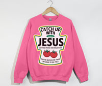 Load image into Gallery viewer, Catch Up With Jesus - Christian Sweatshirt
