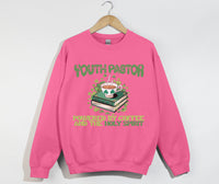 Load image into Gallery viewer, Powered By Coffee And The Holy Spirit - Christian Sweatshirt, Youth Pastor Gift
