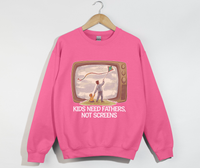 Load image into Gallery viewer, Kids Need Fathers, Not Screens - Sweatshirt
