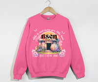 Load image into Gallery viewer, He Is Not Here For He Has Risen - Christian Sweatshirt
