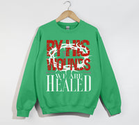 Load image into Gallery viewer, By His Wounds We Are Healed - Christian Sweatshirt