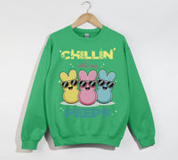 Load image into Gallery viewer, Chillin' With My Peeps - Easter Christian Sweatshirt