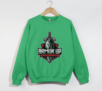 Load image into Gallery viewer, Armor Up, The Battle Is Real - Christian Sweatshirt
