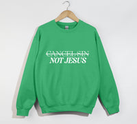 Load image into Gallery viewer, Cancel Sin Not Jesus - Christian Sweatshirt
