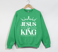 Load image into Gallery viewer, Jesus Is King Not The Government - Christian Sweatshirt
