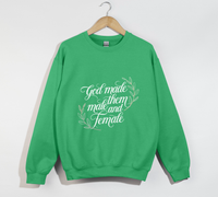 Load image into Gallery viewer, God Made Them Male And Female - Christian Sweatshirt
