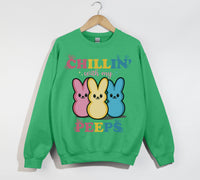 Load image into Gallery viewer, Chillin&#39; With My Peeps - Easter Christian Sweatshirt
