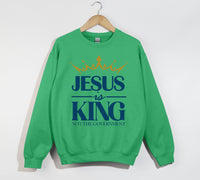 Load image into Gallery viewer, Jesus Is King Not The Government - Christian Sweatshirt
