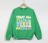 Load image into Gallery viewer, Treat All Peeps With Kindness - Easter Sweatshirt