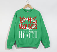 Load image into Gallery viewer, By His Wounds We Are Healed - Christian Sweatshirt

