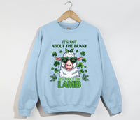 Load image into Gallery viewer, It&#39;s Not About The Bunny, It&#39;s About The Lamb - Christian Sweatshirt
