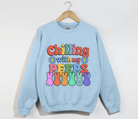 Load image into Gallery viewer, Chilling With My Peeps - Easter Christian Sweatshirt