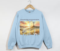 Load image into Gallery viewer, My Sin Was Great, His Love Was Greater - Christian Sweatshirt
