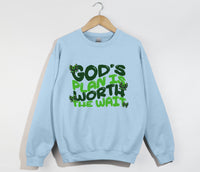 Load image into Gallery viewer, God&#39;s Plan Is Worth The Wait - Christian Sweatshirt
