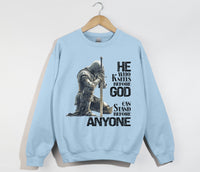 Load image into Gallery viewer, He Who Kneels Before God - Christian Sweatshirt
