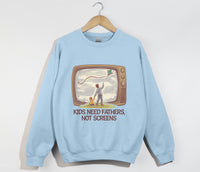 Load image into Gallery viewer, Kids Need Fathers, Not Screens - Sweatshirt
