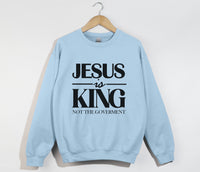 Load image into Gallery viewer, Jesus Is King, Not The Government - Christian Sweatshirt
