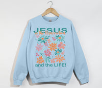 Load image into Gallery viewer, Jesus Is The Resurrection And The Life - Christian Sweatshirt
