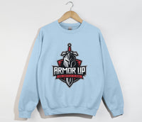 Load image into Gallery viewer, Armor Up, The Battle Is Real - Christian Sweatshirt