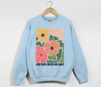 Load image into Gallery viewer, Jesus Saves, Forever And Always - Christian Sweatshirt
