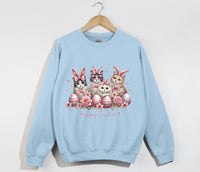 Load image into Gallery viewer, Happy Easter Sweatshirt - Cute Cat Sweatshirt
