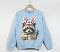 Load image into Gallery viewer, Easter Raccoon Bunny Sweatshirt

