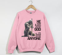 Load image into Gallery viewer, He Who Kneels Before God - Christian Sweatshirt
