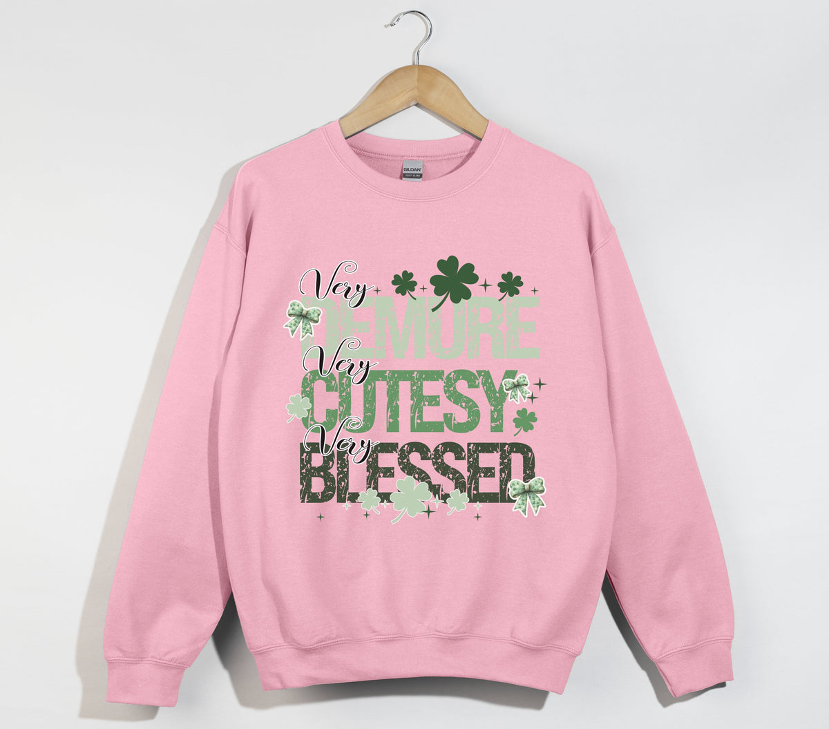 Very Demure, Very Cutesy, Very Blessed - Christian Sweatshirt