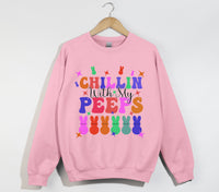 Load image into Gallery viewer, Chillin&#39; With My Peeps - Easter Christian Sweatshirt
