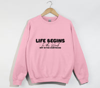 Load image into Gallery viewer, Life Begins In The Womb Not In The Courtroom - Sweatshirt
